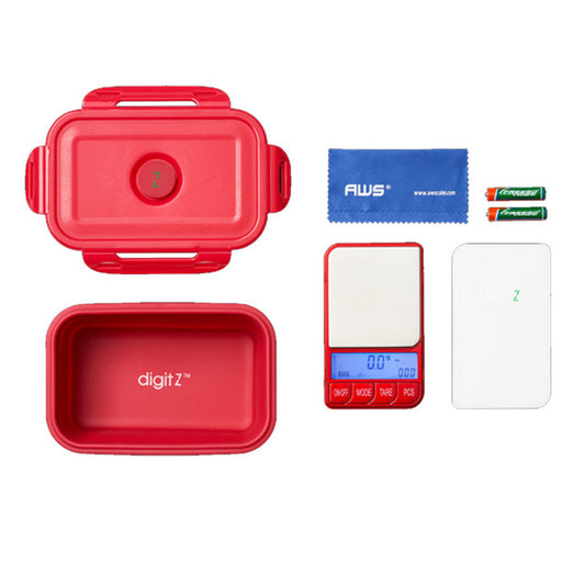 TRAP-220-RED DIGITAL POCKET SCALE, RED W/BOWL 220G X 0.01G